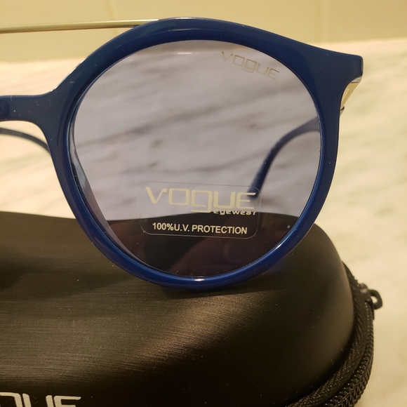 NWT Blue double bridge sunglasses - Picture 8 of 8